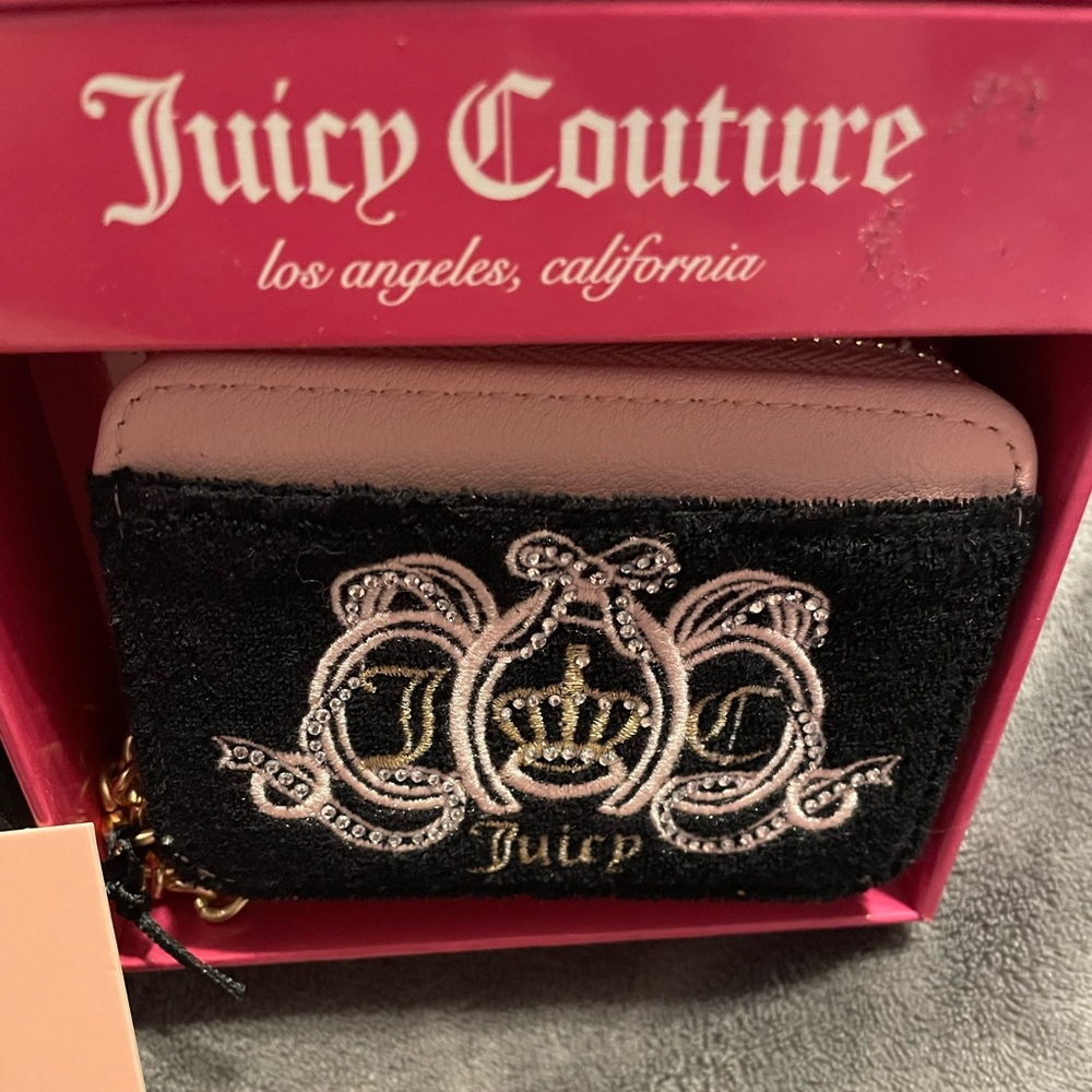 NWT Juicy Couture Black Lovers Club Wallet